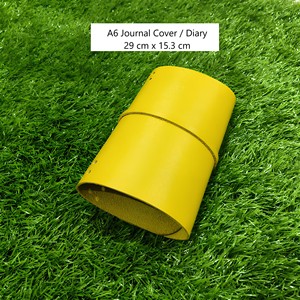 Premium Yellow Cow Leather A5 And <b>A6</b> Travel Folder Executive Stationery Journal Protector Handcrafted Tanned Notebook Cover Best - Product Image 3