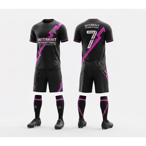 Uniformes de Fútbol Personalizados, Conjunto de Camiseta de Fútbol Sublimada Premium, Calidad Profesional, Tejido Transpirable de Secado Rápido, UPF 50 - Product Image 4