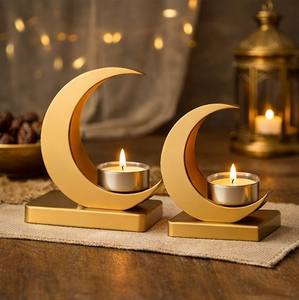 Decoración Interior Islámica, Decoración Interior Festiva, Juego de Faroles Decorativos, Juego de Faroles para Velas, Faroles Negros para el Hogar, Iluminación Islámica para Ramadán y Eid - Product Image 4