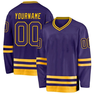 เสื้อฮอกกี้น้ำแข็งแบบระบายอากาศพิมพ์ลายตามสั่ง 100% โพลีเอสเตอร์ ไซส์พลัส - Product Image 5