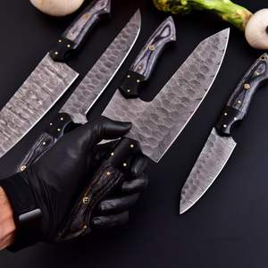 Juego de Cuchillos de Cocina Hechos a Mano Personalizados, Cuchillo de Chef de Acero de Damasco, el Mejor Juego de Cuchillos de Cocina para Asar - Product Image 2