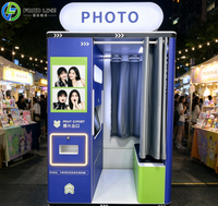 Borne photo tactile tout-en-un de 21,5 pouces pour la location commerciale – Coque et support pour borne photo selfie