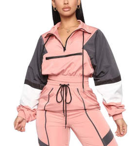 Chándal corto con capucha de algodón grueso y lentejuelas para mujer, para invierno |   Conjunto Casual de 2 Piezas Talla Grande |   Conjuntos de Ropa de Color Sólido con Logotipo Personalizado - Product Image 2