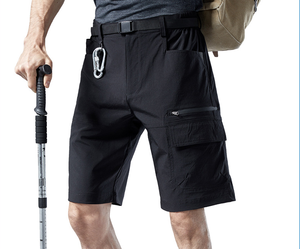 Short cargo uni pour homme, vêtements décontractés à la mode, vente en gros, OEM, qualité export, 100% coton, nouvelle édition - Product Image 2