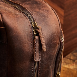 Soft Fabric for Everyday Use Factory Price Outdoor Leather Laptop <b>Backpack</b> for Women Lightweight Breathable Leather <b>Backpack</b> Bag - Product Image 4