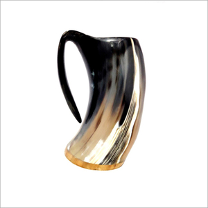 Taza de Leche Hecha a Mano con Cuerno de Búfalo, Taza Ecológica Natural para Beber con Acabado Interior Pulido Seguro para Alimentos - Product Image 3