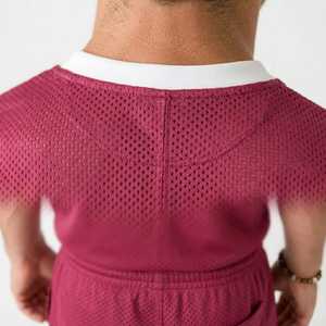 Conjunto de Verano Personalizable para Hombre, Transpirable, de Malla, Camiseta Deportiva Holgada y Pantalones Cortos a Juego, Ligero e Informal - Product Image 3