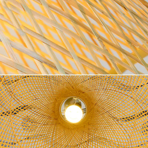 Natural Bamboo <b>Ceiling</b> <b>Light</b> with Lightweight Structure and Elegant Design for Restaurants Cafes and Interior Projects - Product Image 3
