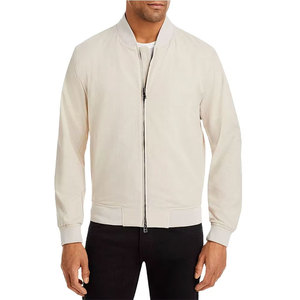 Embroidered Streetwear Canvas Bomber <b>Jacket</b> Men's <b>Winter</b> Windbreaker Custom OEM Service - Product Image 2