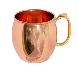 Premium Craft Copper Mug Moscow Mule Drinking Cup Pure Copper <b>Drinkware</b> for Bar Kitchen Restaurant - Product Image 5