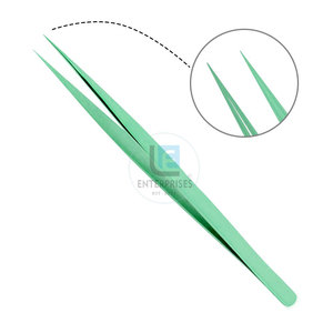 Nouvelle conception, pinces à extensions de cils professionnelles en acier inoxydable - Haute qualité, pointe fine, prise en main parfaite, prix de gros bas - Product Image 4