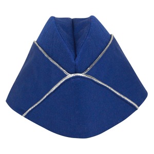 Gorra Garrison Azul Transpirable Unisex, Gorra de Calavera Personalizada Azul Rey con Ribete Plateado, Gorra Kepi - Product Image 3