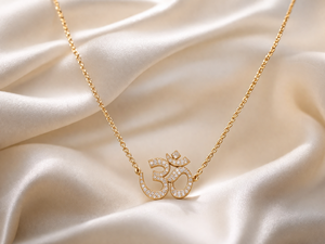 Collar religioso hecho a mano de plata de ley 925 con amuleto Om para mujer, regalo de joyería - Product Image 5