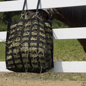Bolsa de Heno para Caballos de Alimentación Lenta con Correa Ajustable, Bolsa de Alimentación Ecuestre de Nailon con Orificio Frontal para Uso en Establos y Remolques - Product Image 3