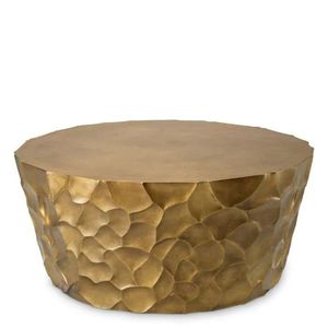<b>Round</b> Brass Coffee <b>Table</b> With Storage Handmade Antique Finish Transitional Living Room Furniture - Product Image 5