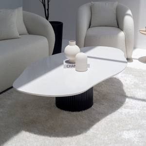 Table basse irrégulière en quartz blanc Vandana Zenova Astra avec options de couleur double base - Product Image 3