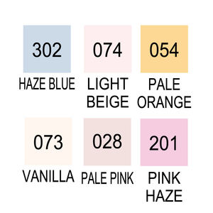 [ME]KURETAKE ZIG Clean Color Real Blush Portrait Colors I (RB-6000AT/6VD) Stylo plume, stylo pinceau, stylo manga - Product Image 3