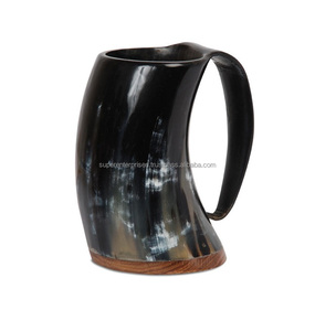 Polished Design <b>Mug</b> African Cow Horn <b>Mug</b> for Beer Drinking Indoor Decor Unique Material Design Drinking <b>Mug</b> - Product Image 3