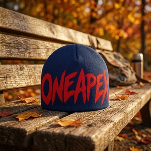 Custom Navy Blue Knit Beanie Hat Red Custom Logo Ribbed <b>Winter</b> <b>Cap</b> Unisex Streetwear Fashion Headwear Wholesale OEM Manufacture - Product Image 5