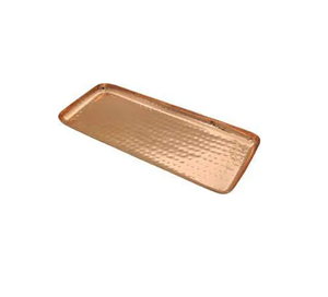 Pure Copper Serving Tray Hammered Circular Dishes Premium Quality Storage & Dishwasher Safe <b>Dinnerware</b> Item - Product Image 4