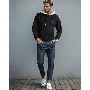 Sudadera con Capucha para Hombre de Alta Calidad, 320g, Impermeable, Transpirable, 100% Algodón, con Impresión Serigráfica, Lista para el Invierno - Product Image 3