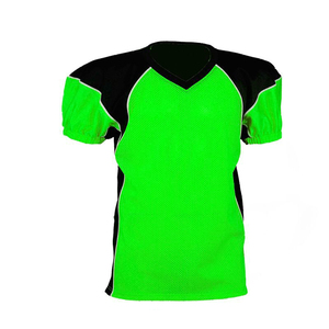 Jersey de Fútbol Americano Personalizado, Transpirable, Unisex, 100% Poliéster, Anti-UV, Manga Corta, Cuello Corazón - Product Image 2