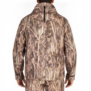 Mens Waterproof Camouflage Hunting <b>Jacket</b> Hooded <b>Fleece</b> Winter Zipper Tactical Outdoor Cotton <b>Lined</b> Custom Coat - Product Image 2