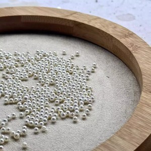 Perles d'eau douce naturelles authentiques de 3-4 mm, petites perles en vrac, pendentifs, boucles d'oreilles, anneaux légèrement imparfaits avec une forte brillance - Product Image 4
