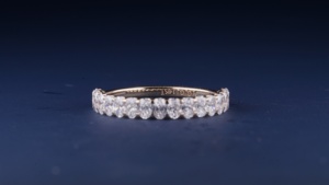 Bague en or massif 14 carats avec diamant de laboratoire pour femme, taille ovale, couleur fantaisie, luxe, cadeau de fiançailles, mariage, bijoux fins - Product Image 3