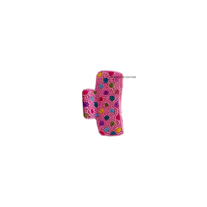 Pinces à cheveux tendance brodées à la main avec strass colorés et perles, accessoires de Pâques de haute qualité, pinces à griffes au design personnalisé - Product Image 1