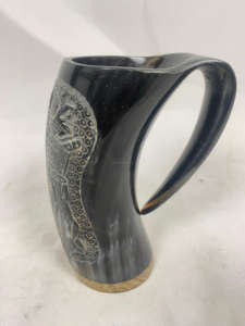 Cuerno para Beber de Animales XL, Ecológico, Pulido, para Cerveza y Vino, Cuerno Vikingo, Artículos para Celebrar, de la India, por CRAFTING CRAFTS - Product Image 2