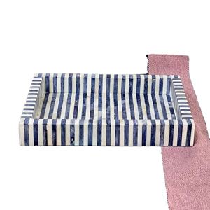 Plateau en bois incrusté d'os plateau de service de haute qualité de taille personnalisée pour le bois décoratif de cuisine à domicile - Product Image 1