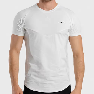 Camisetas de Verano Unisex para Hombre, Nuevas al por Mayor, de Algodón y Poliéster, Tejido Sólido, Ecológicas, de Manga Corta, Personalizadas en la Parte Delantera, 10 Piezas - Product Image 2
