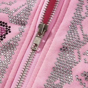 Sudadera con Pedrería para Mujer – Sudadera con Cristales Brillantes, 100% Algodón Felpa, Sudadera Moderna para Chicas |   Sudadera con Brillo y Purpurina - Product Image 4