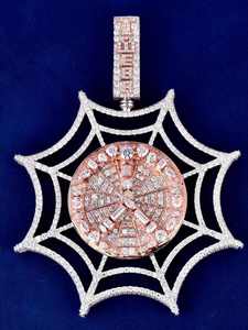 Collar de Joyería para Raperos con Cadena Cubana de Plata S925 y Colgantes de Moissanita VVS, Diseño Exclusivo Personalizado, Estilo Hip Hop - Product Image 2