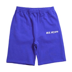 Short de Jogging Vintage en Coton Éponge Solide Personnalisé Écologique Ourlet Brut Bord Soleil Fade Distressed Lavage À L'acide Patchwork Coupe Coudre Sueur - Product Image 1