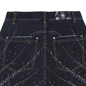 New Arrival High Quality Casual Mid Waist <b>Men</b> Denim Short Jeans Street Wear Custom Logo Solid Color 100% Cotton Elastic Waist - Product Image 5