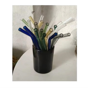 Stylish Eco-Friendly Glass <b>Straws</b> <b>for</b> Smoothies, Iced Coffee, Cocktails, and Healthy <b>Drinks</b> - Product Image 5