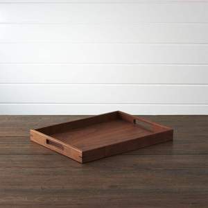 Bandeja Rectangular de Madera de Alta Calidad para Servir Alimentos, Diseño Moderno y Lujoso, Libre de BPA, Sostenible, Vajilla Individual para Sala de Estar, Frutero - Product Image 4
