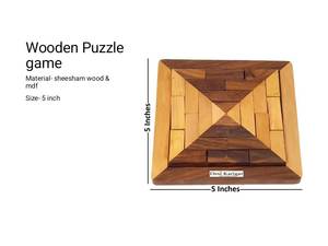 Jeu de puzzle en bois pour enfants, casse-tête éducatif, jeu de réflexion logique, divertissement familial, jouet d'intelligence, respectueux de l'environnement - Product Image 5