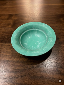 Tazón de Resina Epoxi Ecológico y Seguro para Alimentos, para Palomitas y Mezclas, Diseño Moderno Pulido, para Fiestas, Color Azul Claro - Product Image 1