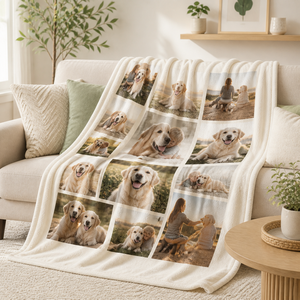 Couverture en flanelle personnalisée avec photo, nom, texte, logo, impression par sublimation, jeté en polaire doux - Product Image 5