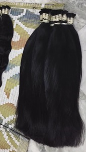 Cheveux indiens Remy naturels vierges doublement étirés, cheveux humains de la meilleure qualité, lisses naturels, super doublement étirés - Product Image 2