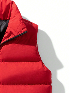 Gilet chauffant sans manches haut de gamme pour l'hiver, personnalisable avec logo, résistant au vent, rembourré, fabricant, vente en gros - Product Image 4