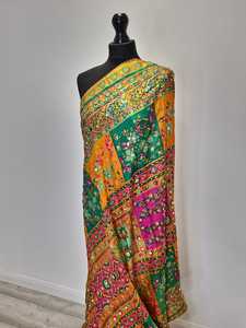 Elegant Mirror <b>Shawls</b> Traditional Scarves <b>Shawls</b> & Hijab Beautiful Embellished Scarf for Women <b>Wedding</b> Evening Party Outfit - Product Image 2