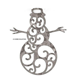 Fantástico diseño de estilo occidental, arte de pared navideño chapado en oro, sublimación en blanco, el más vendido a buen precio. - Product Image 4