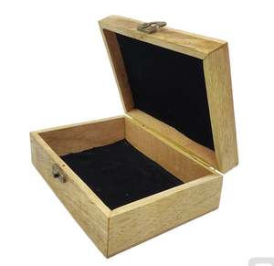 Best Quality Wooden Jewelry <b>Box</b> with Tree Carving and Brass Hinge for Rings and <b>Earrings</b> Storage - Product Image 4