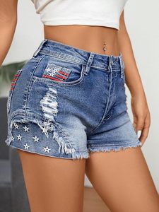 Nuevos shorts de mezclilla ultra cortos de moda para mujer, de cintura alta, rectos, ajustados, con botones frontales y cremallera, transpirables, para verano 2026 - Product Image 3
