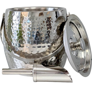 Seau à glace en acier inoxydable pour champagne, prix le plus bas, haute qualité, refroidisseur de boissons, champagne, vin, bière - Product Image 6