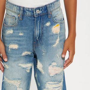 Pantalones Vaqueros de Corte Recto para Niños con Cierre de Cremallera y Botón Resistentes para Mayor Comodidad, Diseño de Alta Calidad con Logotipo Personalizado 2026 - Product Image 3